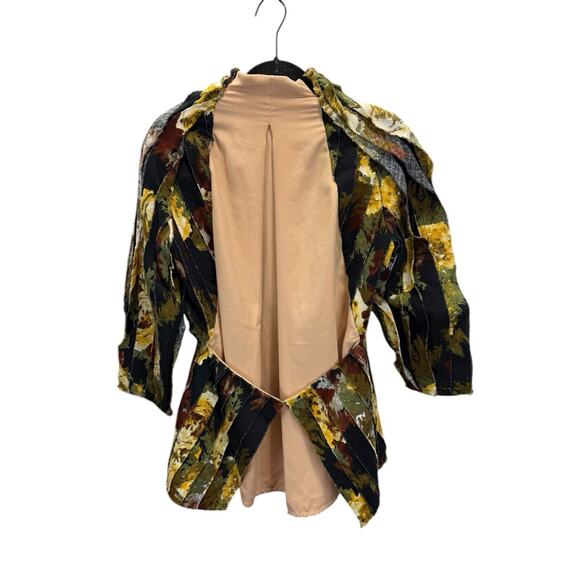 NWT H&M x Eddy Anemian 2014 Runway Blouse Tunic Open Back US 12 - Picture 7 of 13